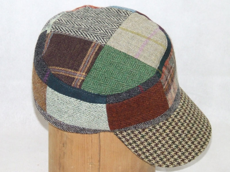 patchwork tweed donegal bay cap - Irish Handmade Gifts