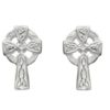 Celtic Cross Stud Earring in Sterling Silver