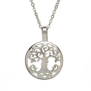 SILVER PLATE TREE OF LIFE PENDANT